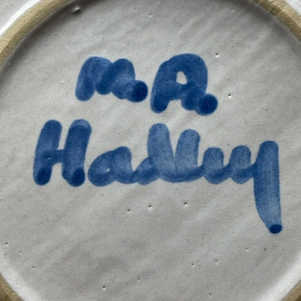 Vintage M.A. Hadley House Dinner Plate Handcrafted and Painted Farmhouse